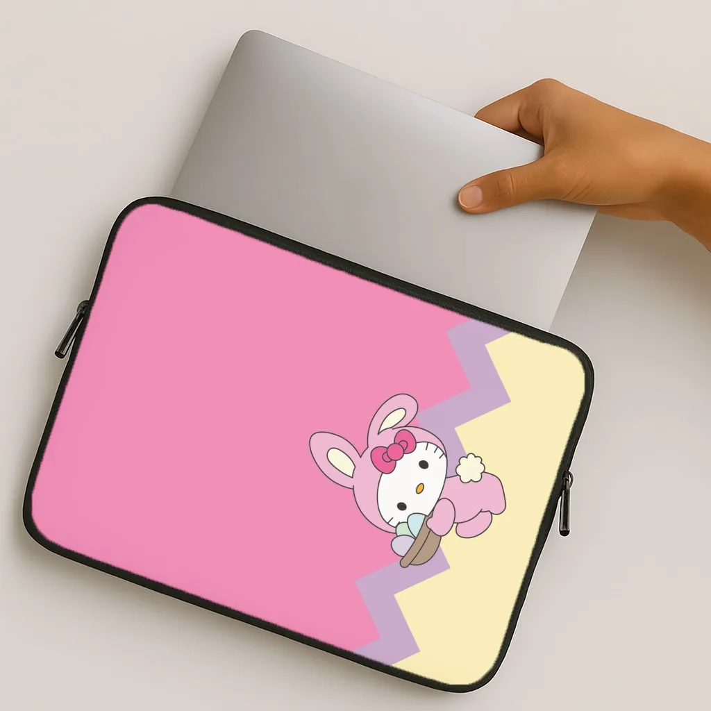 Universal Fit Grip Texture Cute Bunny 2025 Laptop Sleeve