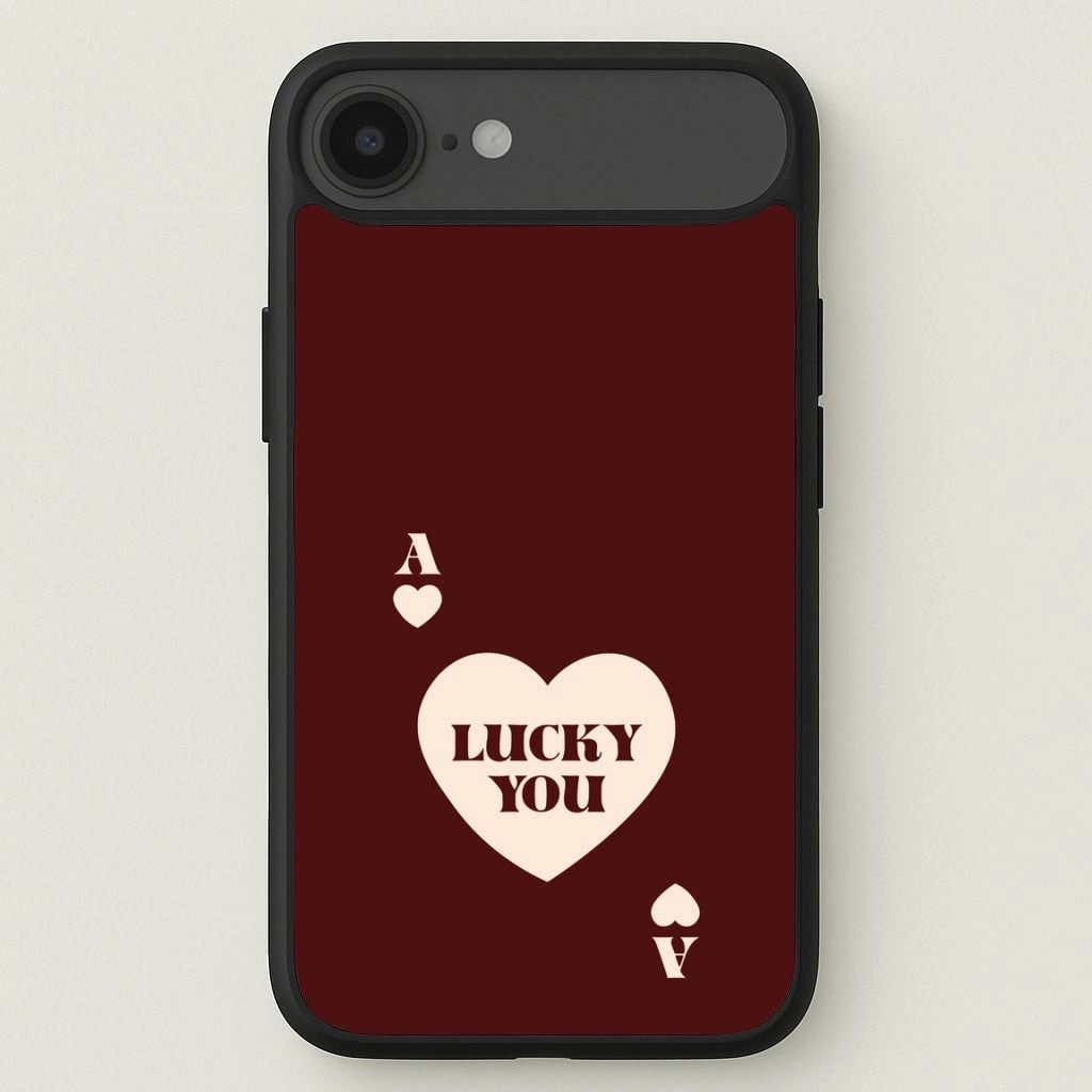 Ace Of Hearts Lucky You Phone Case Grip Safe Comfort Texture