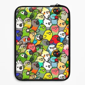 Stylish Texture Everybirdy Pattern Laptop Sleeve