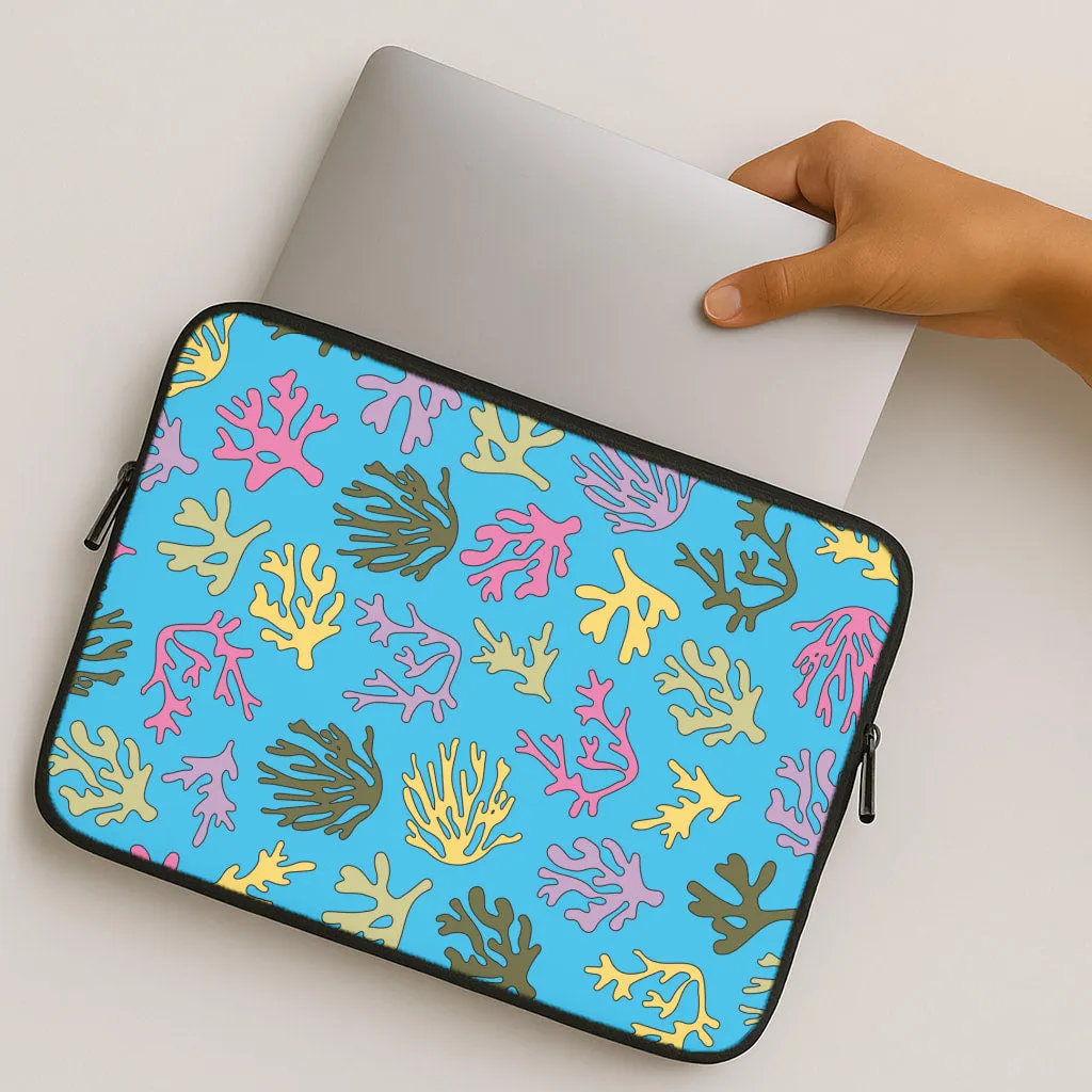 Coral Pattern - Sealife Laptop Sleeve Hybrid Texture