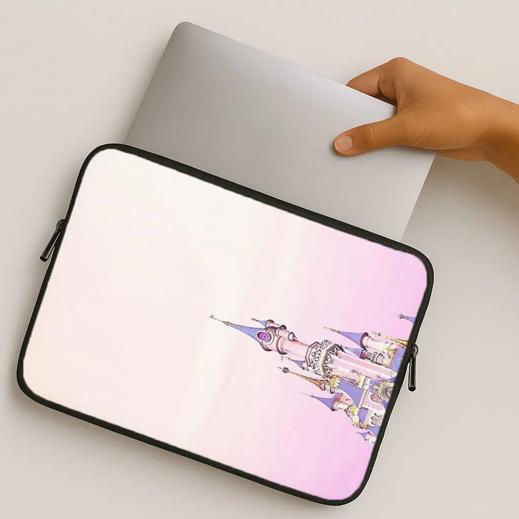Refined Style Simple Finish Fairytale Castle Laptop Sleeve