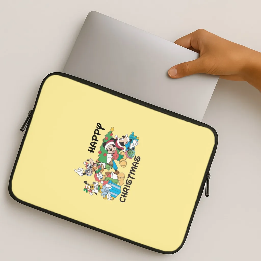 Fairytale Happy Christmas Laptop Sleeve Stylish Shape Durable Protection Layer
