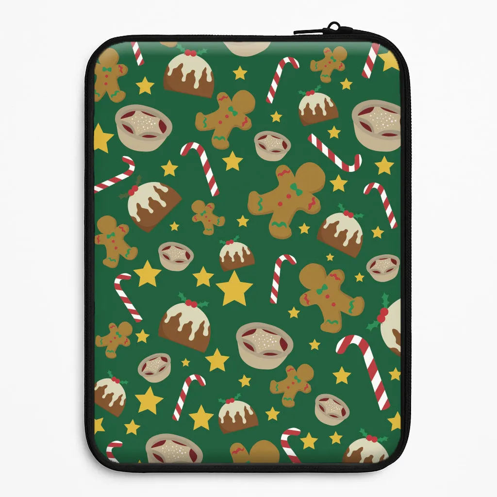 Festive - Christmas Patterns Laptop Sleeve Reusable Material Protective Detailing Edge
