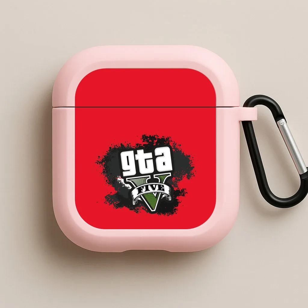 compact neon pocket airpods protector Five - Video Game AirPods Case