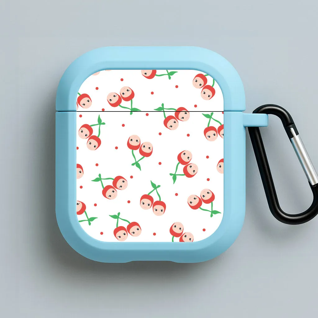 Cherry Angels Pattern AirPods Case customizable pattern airpods shell