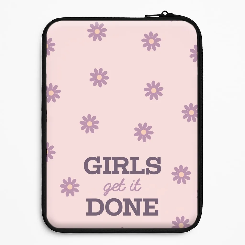 Vivid Texture Girls Get It Done  Laptop Sleeve