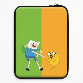 Jake The Dog And Finn The Human Laptop Sleeve Rugged Edge Light Form