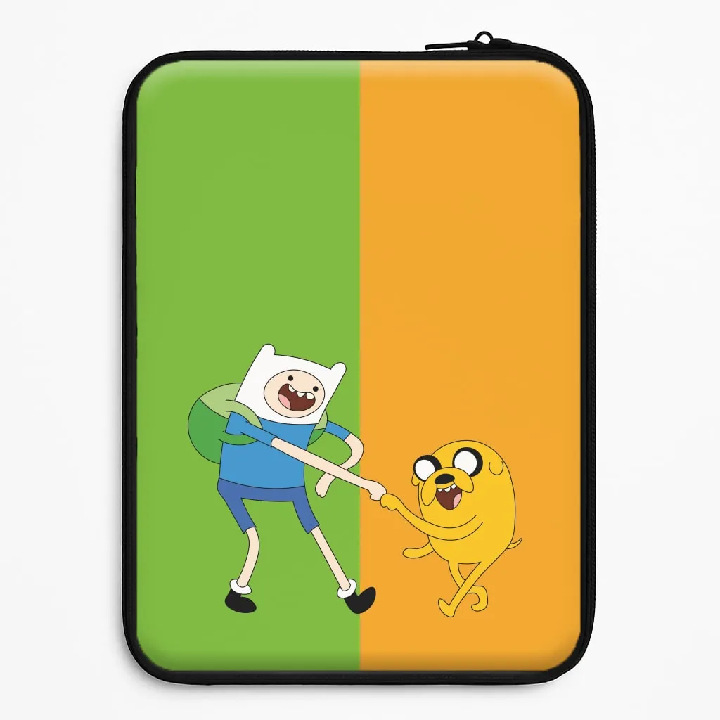 Jake The Dog And Finn The Human Laptop Sleeve Rugged Edge Light Form