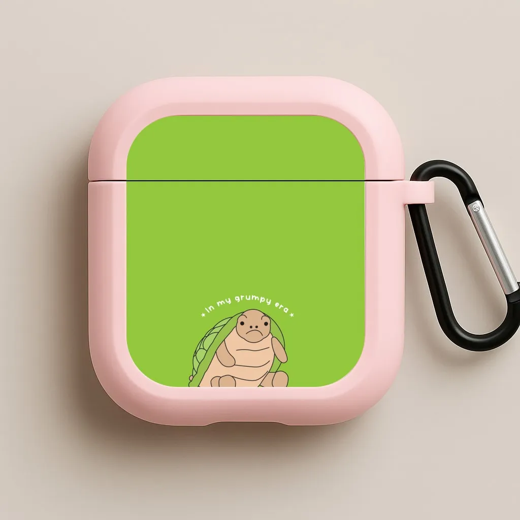 durable magnetic closure Grumpy Era Turtle AirPods Case