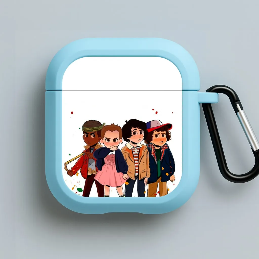 Stranger Kids AirPods Case Durable Protective Shell premium silicone grip cover