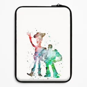 Polished Finish Watercolour Woody & Buzz A Story of Toys Fairytale Laptop Sleeve