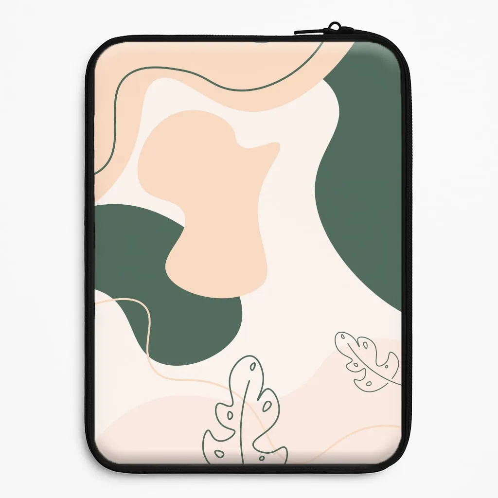 Abstract Leafs - Floral Laptop Sleeve Durable Grip