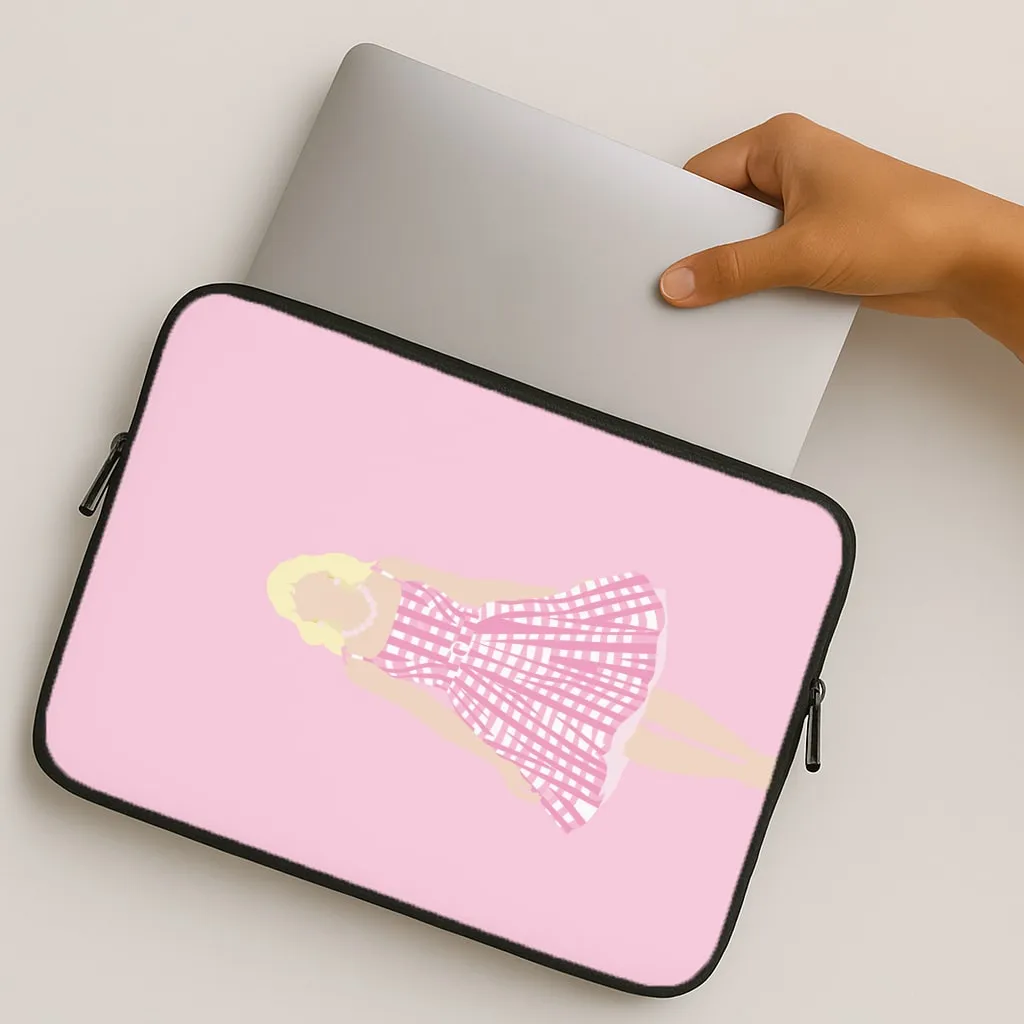 Pink Dress - Margot Laptop Sleeve Compact Look Elegant Finish Design