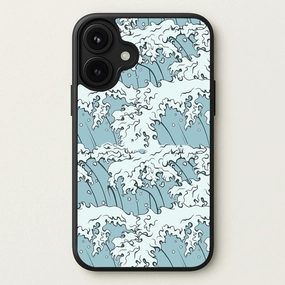 Japanese Waves Phone Case Minimal Edge