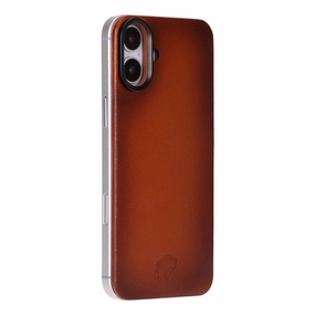 Rohan MagSafe Leather Back Case - iPhone 16 Plus, Burnished Tan Practical Design Premium Edge Design