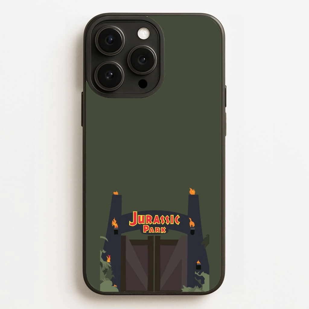 The gate - Dinosaur Park Phone Case Enhanced Comfort