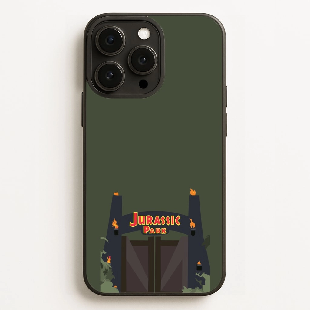 Protective Design The gate - Dinosaur Park Phone Case