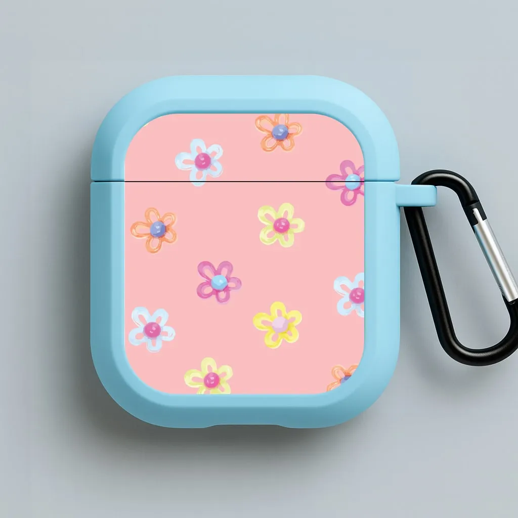 daily use silicone airpods shell Flower Gems Pattern AirPods Case
