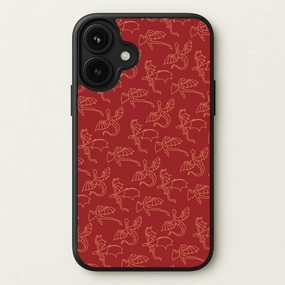 Flying Dragons - Dragon Patterns Phone Case Soft Grip Hybrid Form