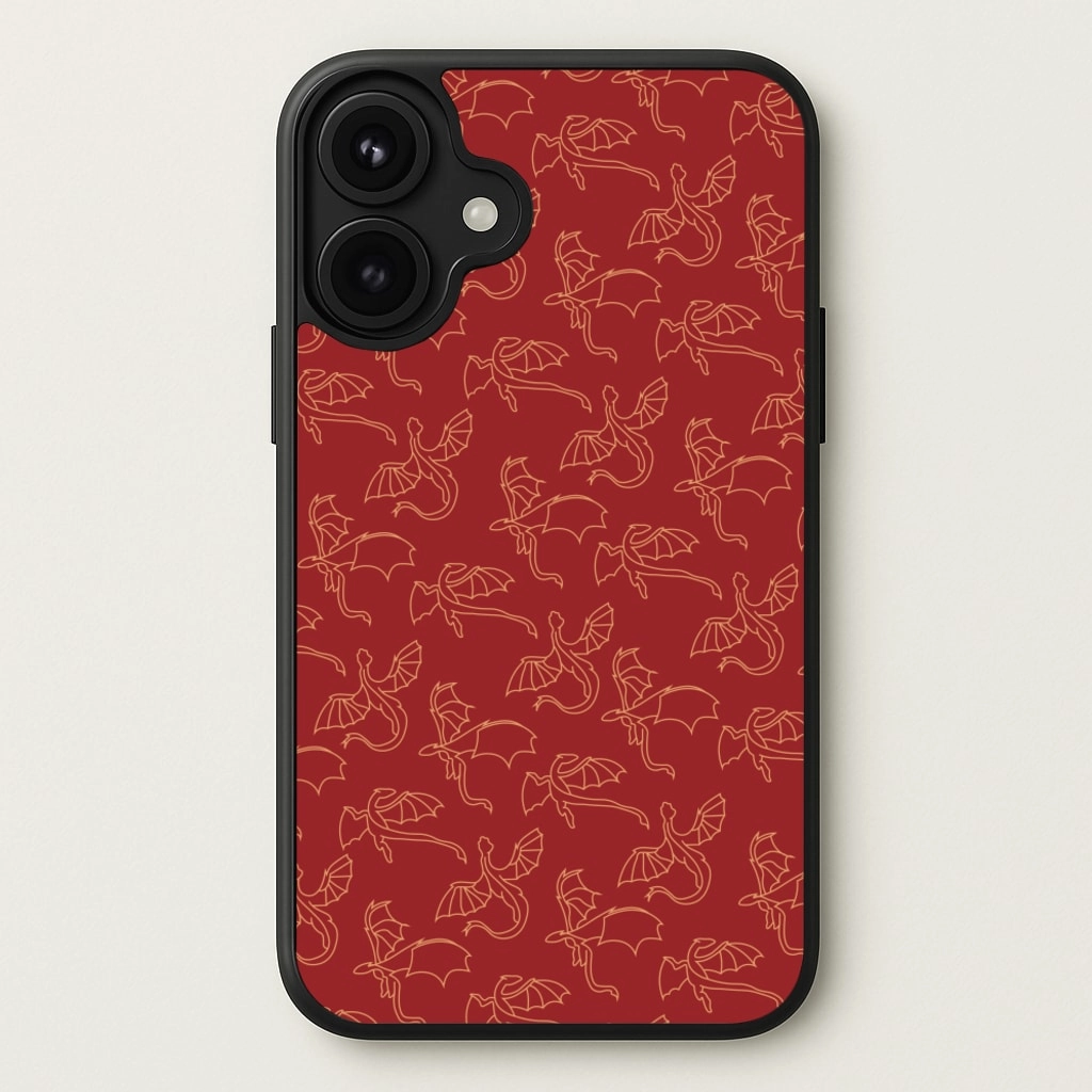 Flying Dragons - Dragon Patterns Phone Case Soft Grip Hybrid Form