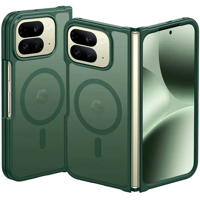 FNTCASE for Google Pixel 10 Pro Fold 8.0 inch Case: Strong Magnetic Translucent Matte Slim Shockproof Protective Drop Protection Phone Cover Vibrant Colors Lightweight Protection