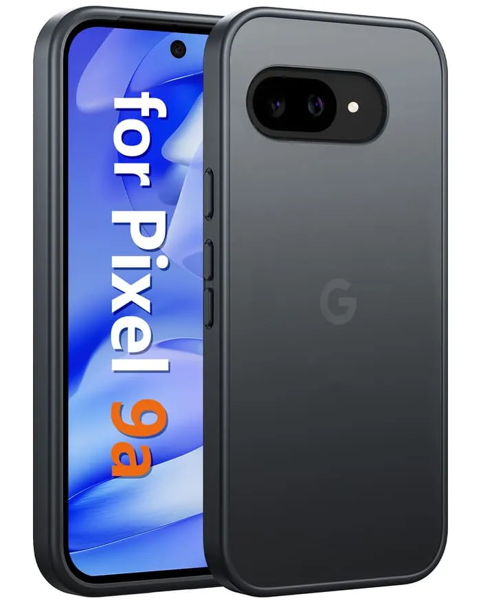 FNTCASE for Google Pixel 9A 6.3 Inch Phone Case: Translucent Matte Shockproof Slim Phone Cover - Military Grade Drop Proof Hard Back Anti-Fingerprint Protective Case Premium Touch Everyday Accessory
