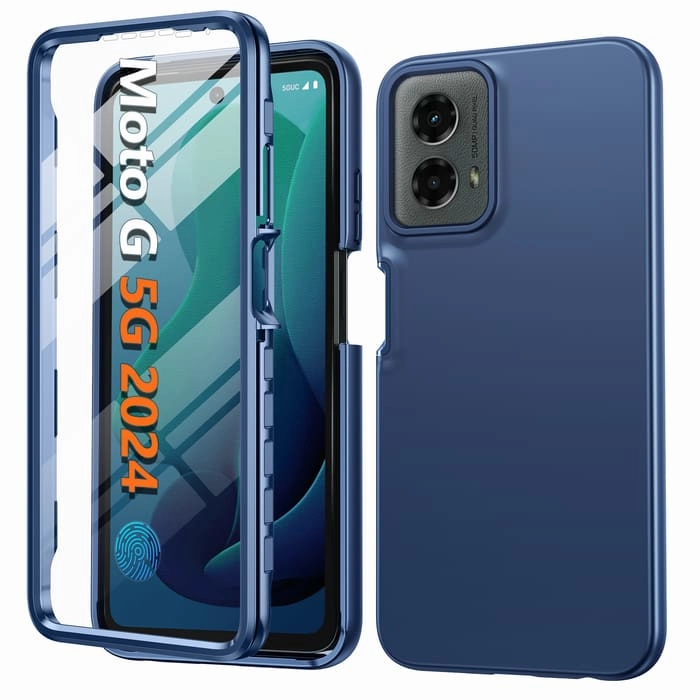 FNTCASE For Moto G 5G 2024 6.6 inch Phone Case: Protective Silicone Rugged Shockproof Full Protection Slim Dual Layer Casual Wear