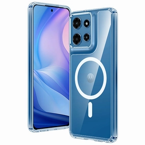 FNTCASE for Moto G 5G 2025 6.7 inch Case: Magnetic Charging Anti Yellowing Shockproof Magsafe Support Phone Case Outdoor Adventure Compact Texture Layer