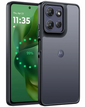 FNTCASE for Moto G Power 5G 2025 6.8 Inch Phone Case: Translucent Matte Shockproof Slim Phone Cover - Military Grade Drop Proof Hard Back Anti-Fingerprint Protective Case Elegant Surface