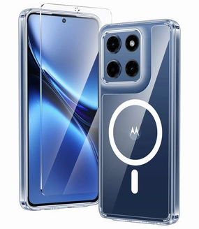 FNTCASE for Moto G Stylus 5G 2025 6.7 inch Case: Magnetic Charging Anti Yellowing Shockproof Magsafe Support Phone Case Soft Interior Smooth Edge Design