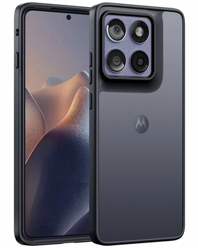 FNTCASE for Motorola Edge 2025 Case: Translucent Matte Shockproof Slim Phone Cover - Military Grade Drop Proof Hard Back Anti-Fingerprint Protective Case Strong Surface Clear View