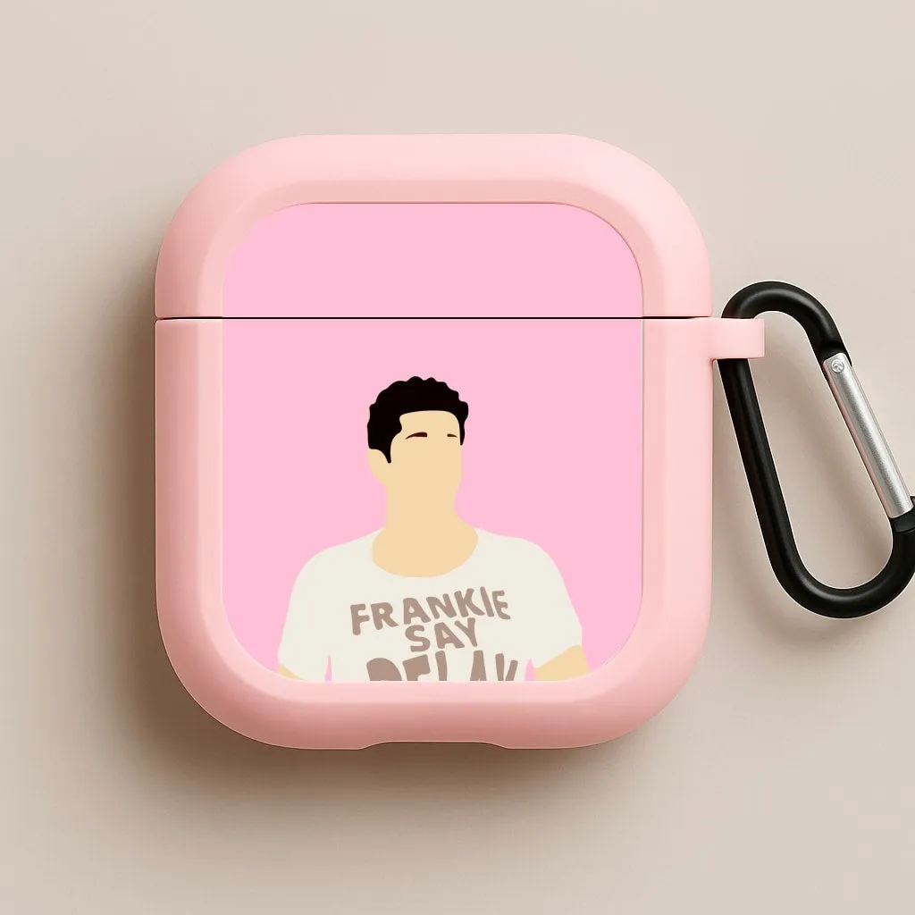 magnetic closure earbuds case Frankie Say Relax AirPods Case