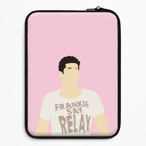 Frankie Say Relax Laptop Sleeve Wireless Charging Compatible Modern Surface Design