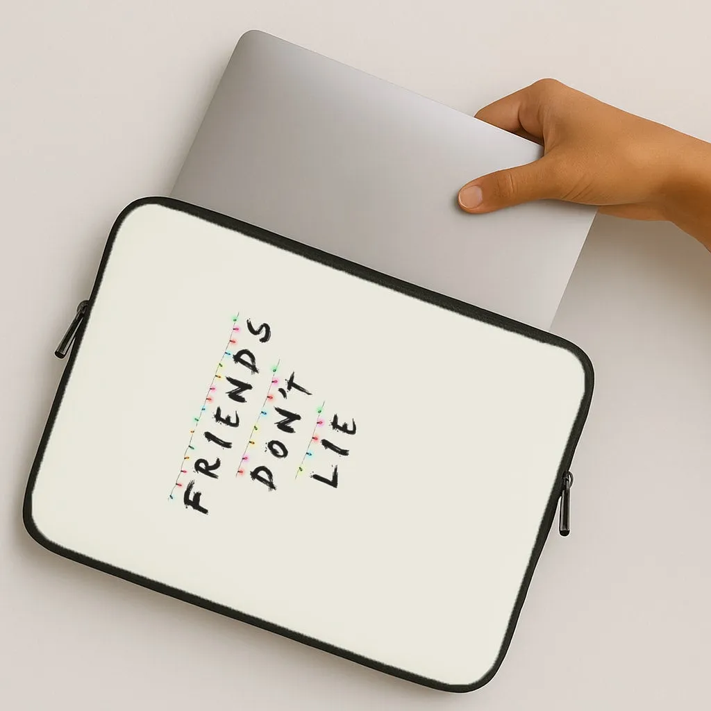 Friends Don't Lie Lights Laptop Sleeve High-End Detail Shock absorption