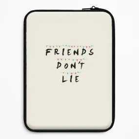 Modern Texture Friends Don't Lie Lights Laptop Sleeve