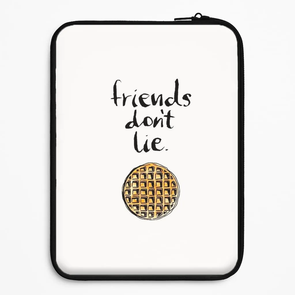 Friends Don't Lie Waffle Laptop Sleeve Heat resistant Simple Look