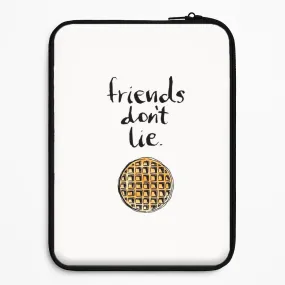Friends Don't Lie Waffle Laptop Sleeve Heat resistant Simple Look