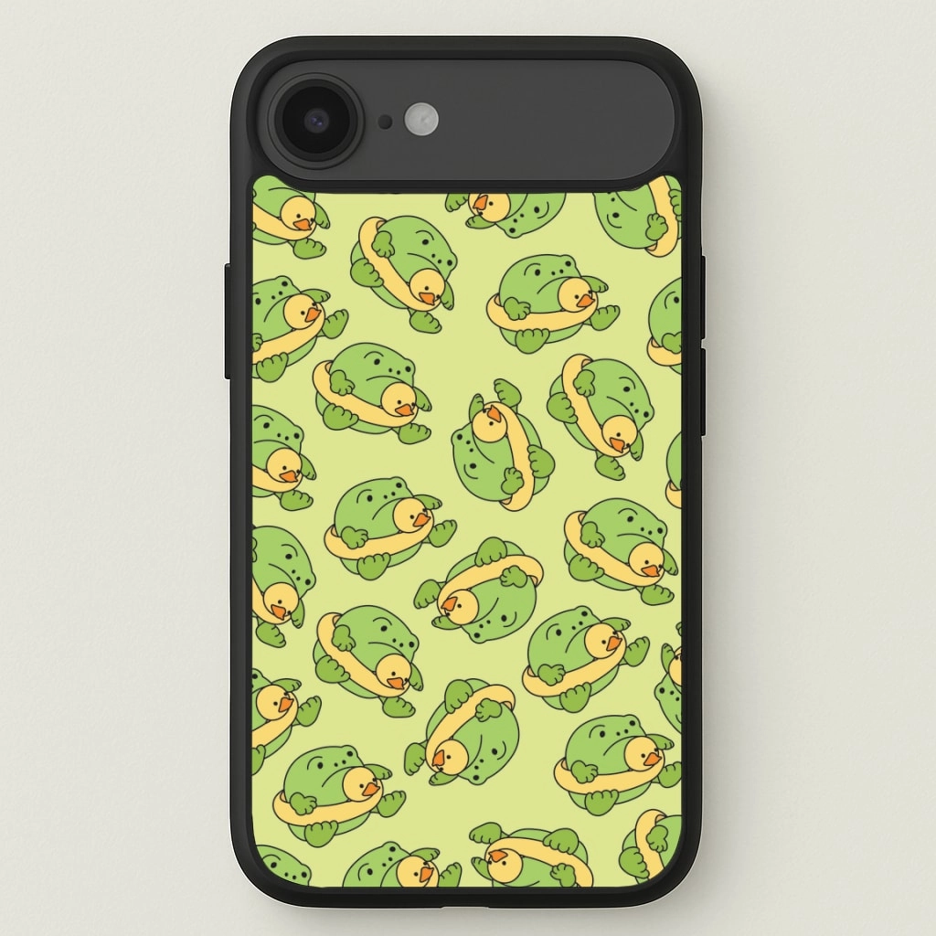 Comfort Edge Texture anti fingerprint Frog Pattern - Plushy Phone Case