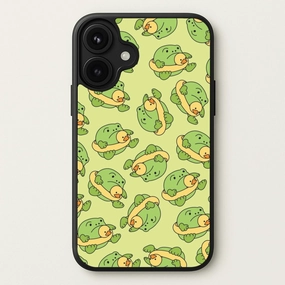 Frog Pattern - Plushy Phone Case Smooth Grip Layer Luxury Layer Texture