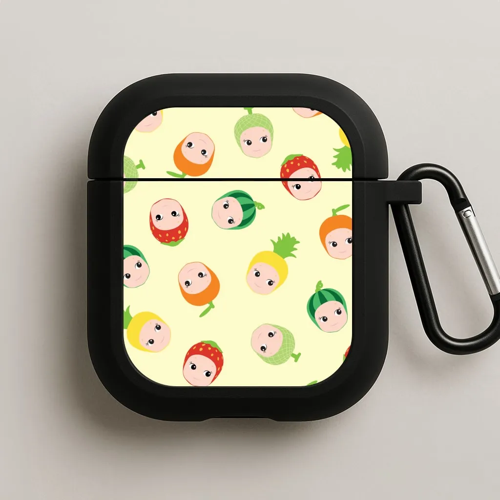 Fruit Angels Pattern AirPods Case daily commute protective shell Durable Texture Protector