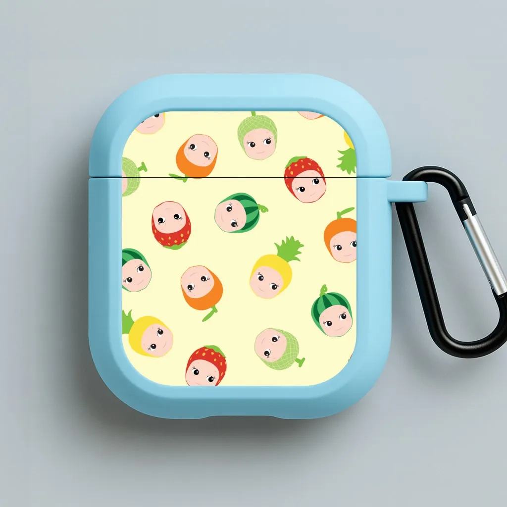 Modern Carry Texture Fruit Angels Pattern AirPods Case