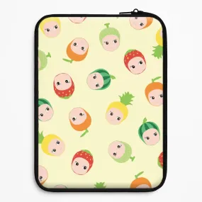 Fruit Angels Pattern Laptop Sleeve Smooth Look Texture