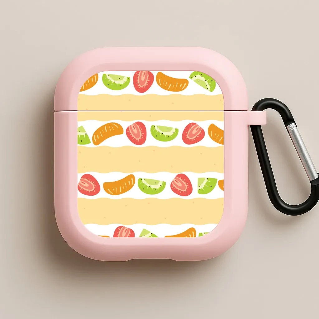 wireless pocket carry shell Fruit Sando Pattern AirPods Case
