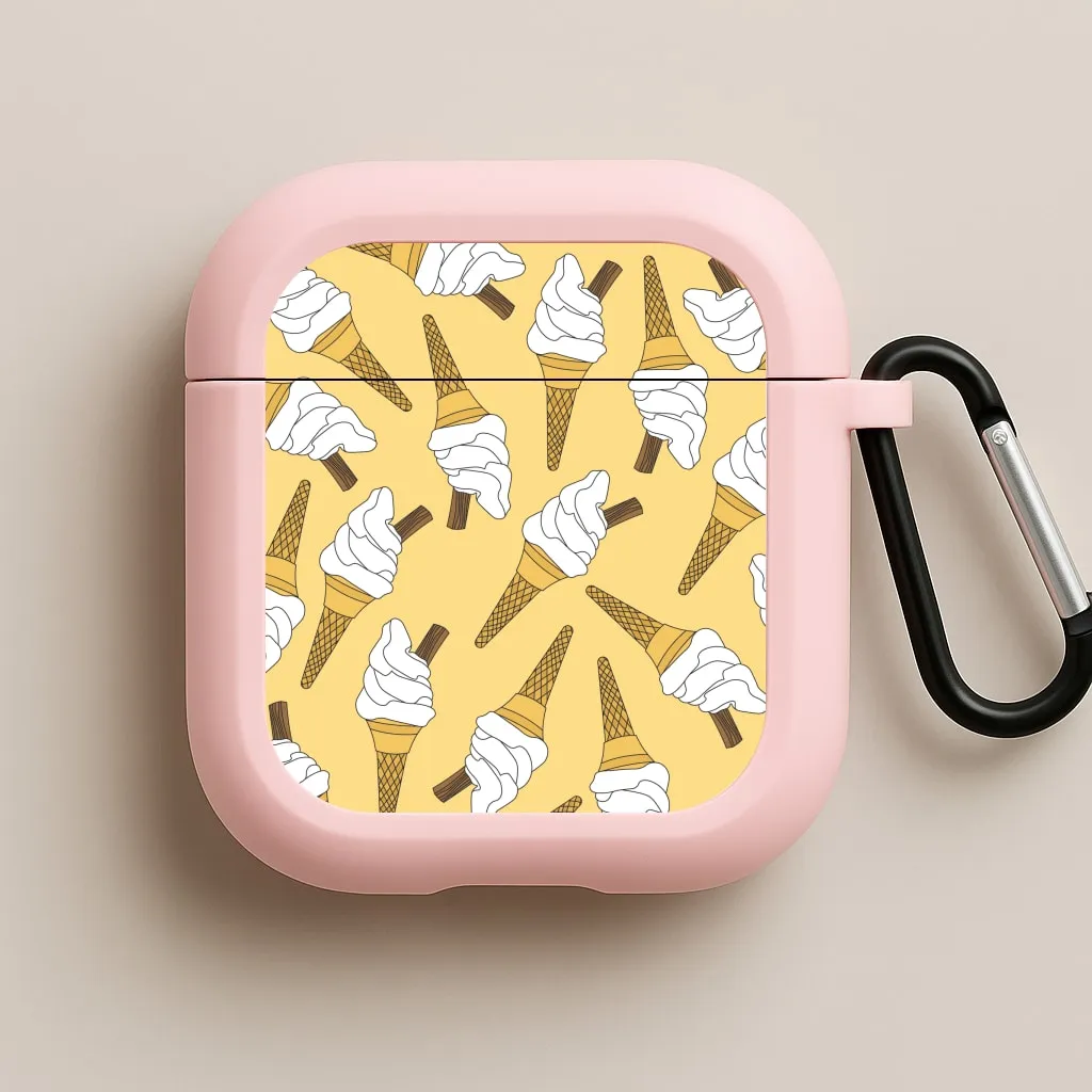 compact storage airpods case 99s - Ice Cream Patterns AirPods Case