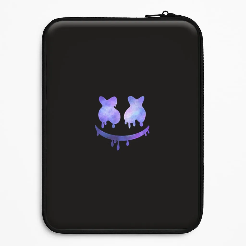 Hybrid Look Dripping Features - White Helmet DJ Laptop Sleeve