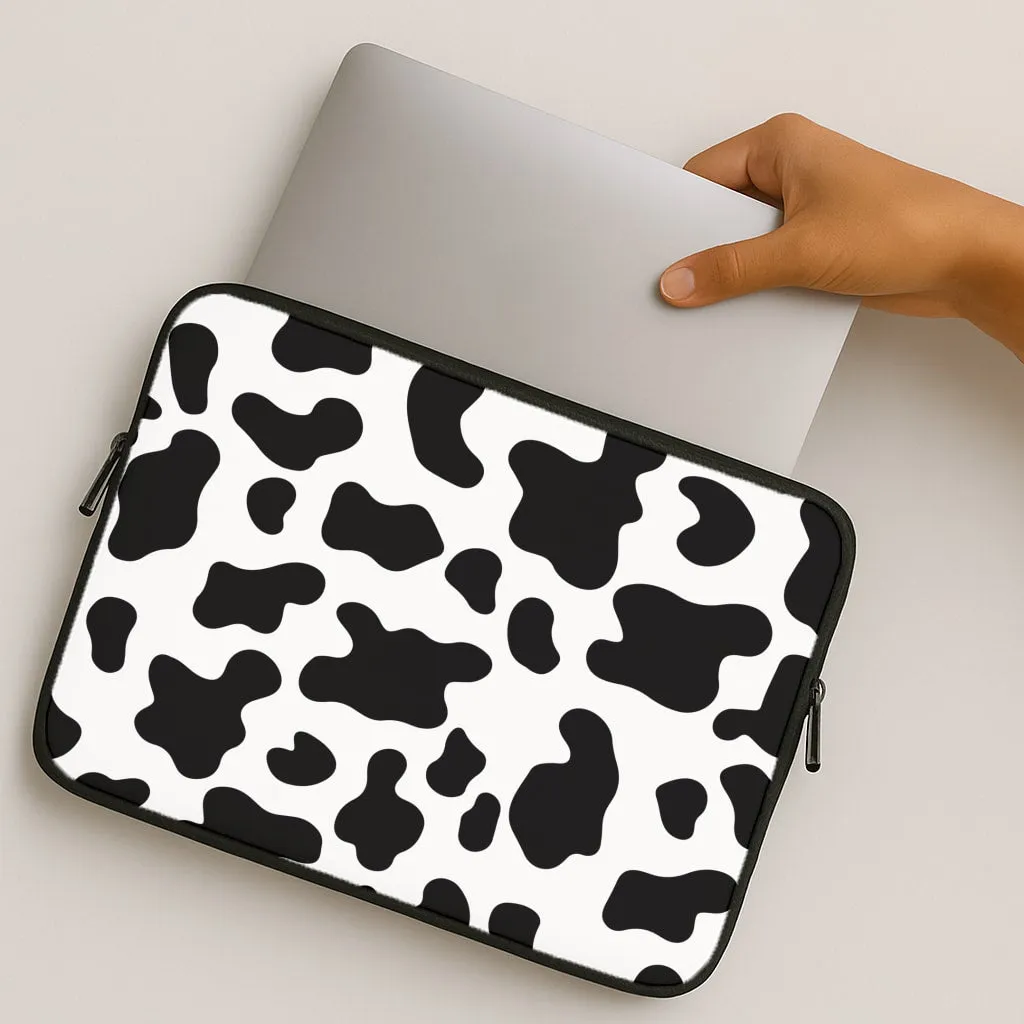 Vivid Texture Cow - Animal Patterns Laptop Sleeve