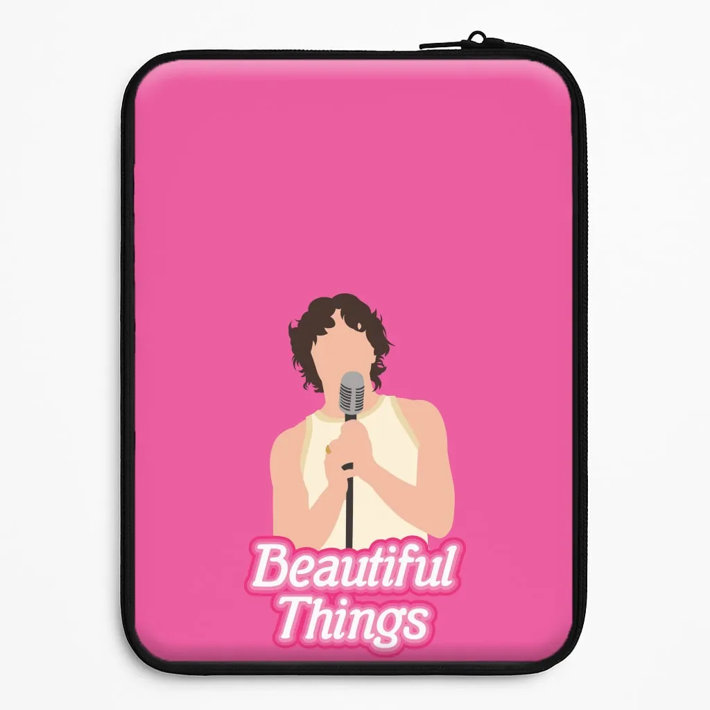 Neon Pink Beautiful Things Laptop Sleeve Lightweight Protection