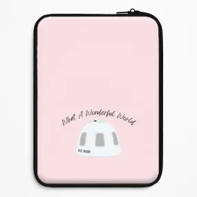 Hybrid Protection What A Wonderful World Space Launch Laptop Sleeve