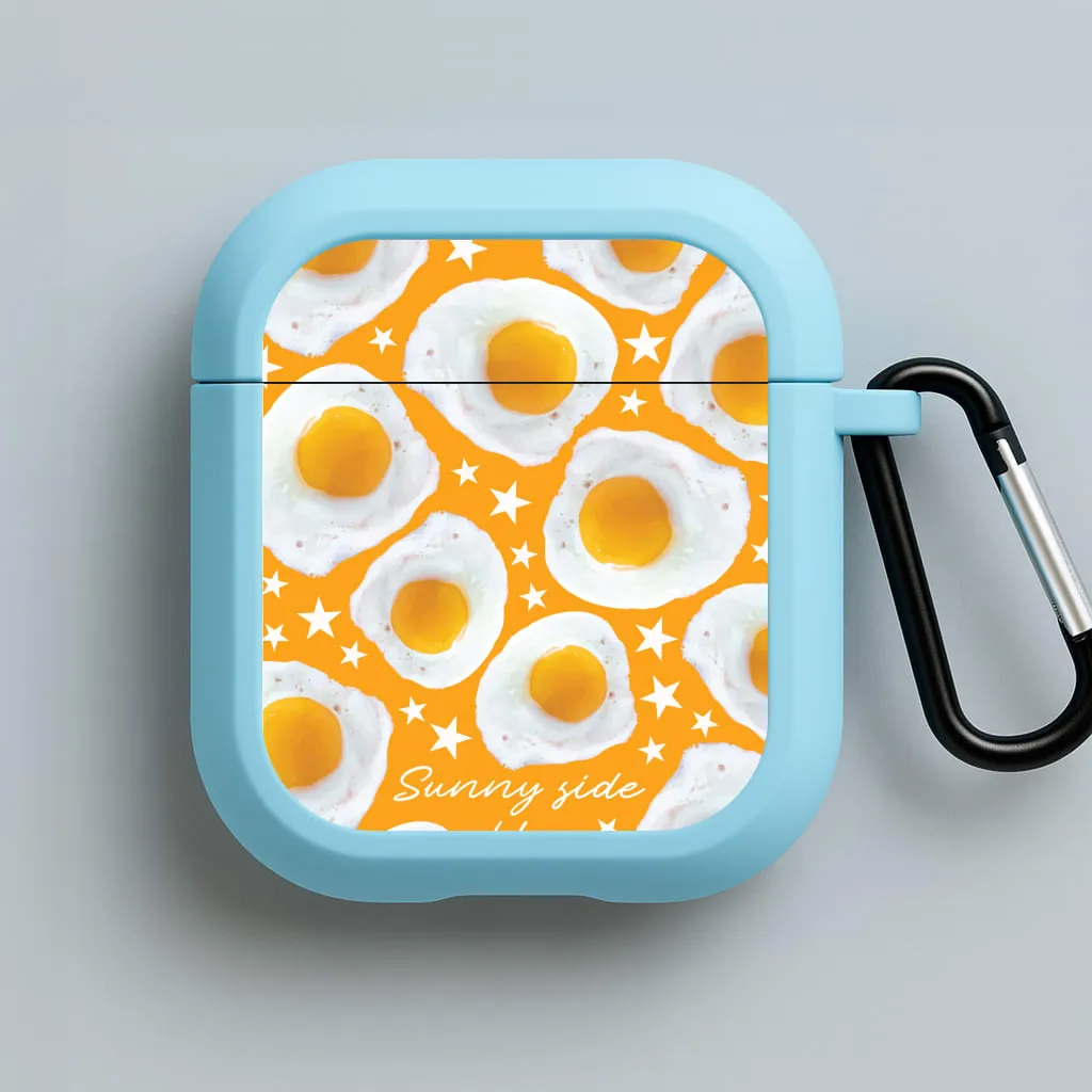 Sunny Side Up Egg Pattern AirPods Case premium airpods holder