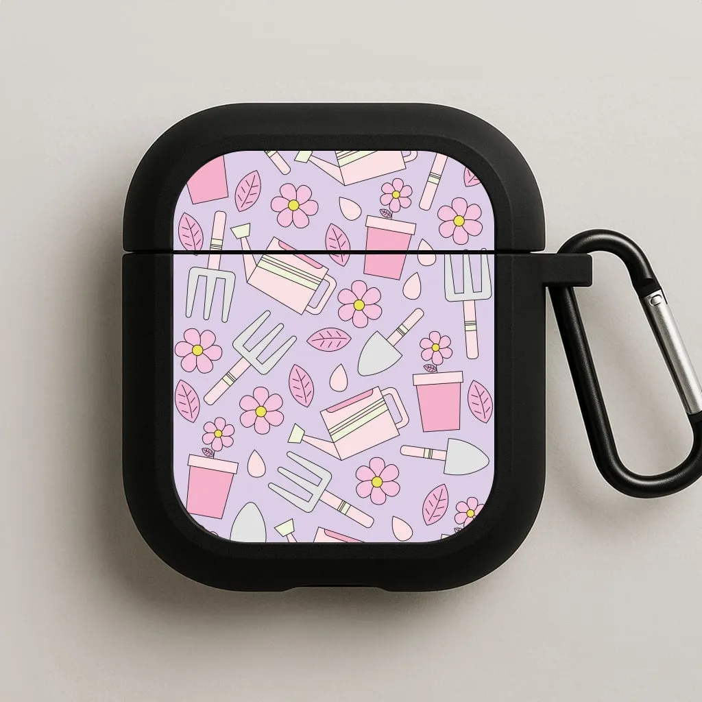 Gardening Tools - Spring Patterns AirPods Case Modern Lifestyle Accessory